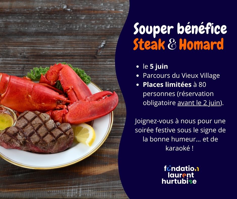 Souper bénéfice Steak & Homard